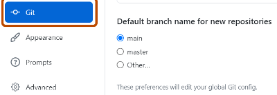 Basic Git configuration