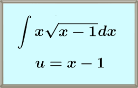 showing substitution for x by integration