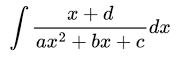 Integrating quadratic polynomials