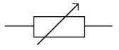variable resistor symbol as used in simple circuit diagrams