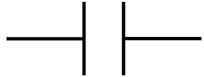 capacitor symbol used in circuit diagrams