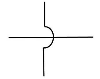 wires crossing without joining in simple circuit
