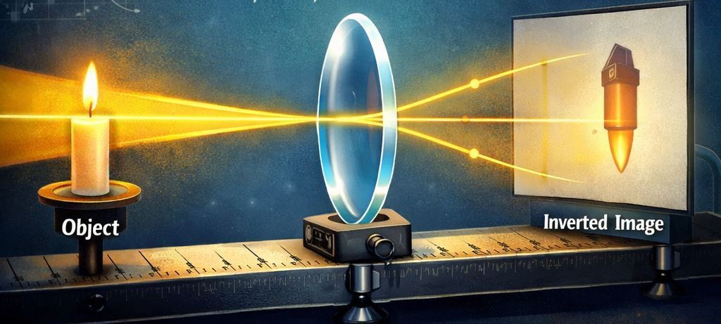 Estimating focal length of a lens