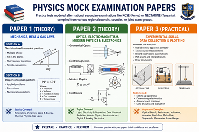 District mocks Exams Physics